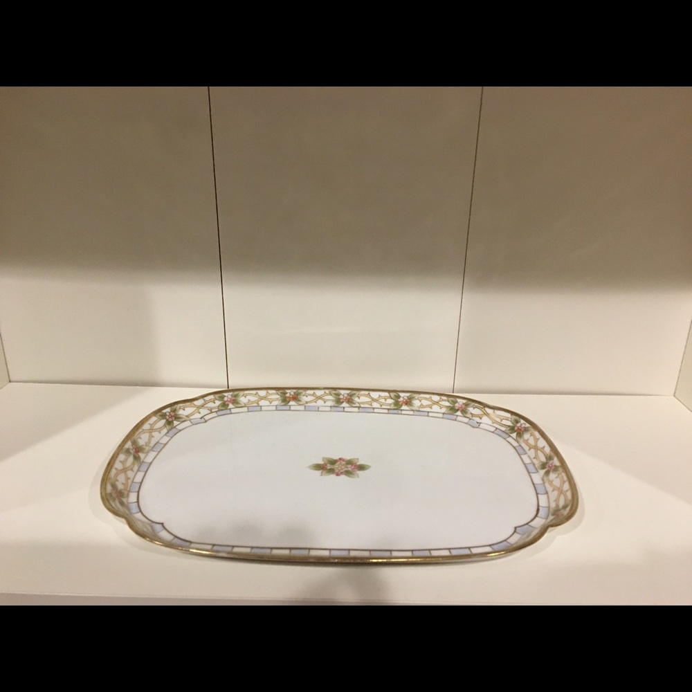 RC Nippon-Hand Painted Porcelain Vanity Tray